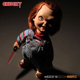 Mezco Toys Child's Play: 15 inch Talking Sneering Chucky Doll speelfiguur 