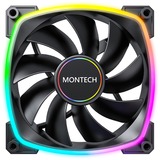 Montech AX140 fan PWM RGB case fan Zwart, 140 x 140 x 25 mm