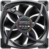 Montech AX140 fan PWM RGB case fan Zwart, 140 x 140 x 25 mm