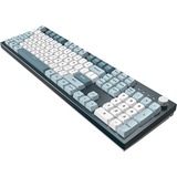 Montech Mkey Freedom, toetsenbord Donkerblauw/wit, US lay-out, Gateron G Pro Brown, Hot-swappable, RGB, PBT