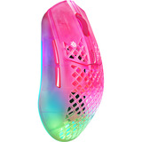 SteelSeries Aerox 3 Wireless Gen 2 MagentaHaze gaming muis Magenta/transparant, 26.000 DPI | RGB | 2,4 GHz