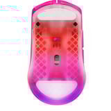 SteelSeries Aerox 3 Wireless Gen 2 MagentaHaze gaming muis Magenta/transparant, 26.000 DPI | RGB | 2,4 GHz