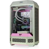 Thermaltake The Tower 300 - Matcha Plum mini tower behuizing Lichtgroen/roze | 3x USB-A | Tempered Glass