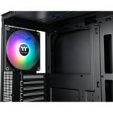 Thermaltake  midi tower behuizing Zwart | 2x USB-A | 1x USB-C | RGB | Window