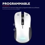 Trust GXT 923W Ybar Draadloze Gaming Muis Wit, RGB, 7200 dpi