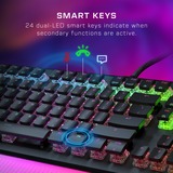 Turtle Beach Vulcan II Max RGB mechanisch gaming toetsenbord Zwart, US lay-out (QWERTY), Roccat Titan II Optical Red