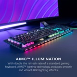 Turtle Beach Vulcan II Max RGB mechanisch gaming toetsenbord Zwart, US lay-out (QWERTY), Roccat Titan II Optical Red