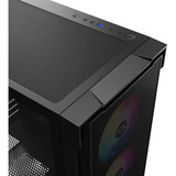 XYZ PC Gear Airone 300-X Mesh midi tower behuizing Zwart | 1x USB-A | 1x USB-C | Tempered Glass
