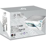 ASUS ROG Thor Platinum III White Edition (ROG Equalizer) modulaire 1200 watt voeding  Zwart, 1x 12V-2x6, 4x PCIe