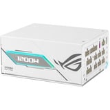 ASUS ROG Thor Platinum III White Edition (ROG Equalizer) modulaire 1200 watt voeding  Zwart, 1x 12V-2x6, 4x PCIe