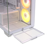 Corsair 2800X RS-R ARGB mini tower behuizing Wit | 1x USB-A | 1x USB-C | Tempered Glass