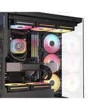 Corsair 3500X LX-R RGB iCUE LINK midi tower behuizing Zwart | 2x USB-A | 1x USB-C | Tempered Glass