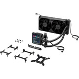 Corsair NAUTILUS II 240 RS LCD-vloeistofkoeler voor CPU waterkoeling Zwart