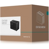 DeepCool CH160 MESH mini tower behuizing Zwart | 2x USB-A | 1x USB-C