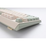 Ducky One 3 Matcha TKL mechanisch toetsenbord Crème, US lay-out (QWERTY), Cherry MX Brown, 80% (TKL)	, PBT Double Shot, hot swap