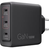 Lenovo 100W GaN Multi-port USB-C oplader Zwart, 3x USB-C