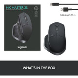 Logitech MX Master 2S Wireless Mouse - Bluetooth Edition Grafiet, 200 dpi - 4000 dpi