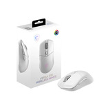 MSI VERSA 300 WIRELESS WHITE gaming muis Wit, 400 - 8.000 DPI, 2,4 GHz / Bluetooth / USB