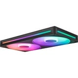 NZXT F280 RGB CORE case fans Zwart, 2 stuks, 280 x 140 x 26 mm