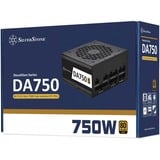 SilverStone DA750-G 750W voeding  Zwart, 4x PCIe, Kabel-Management