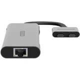 Sitecom Dual USB-C Multiport Pro Adapter Grijs