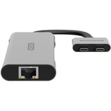 Sitecom Dual USB-C Multiport Pro adapter Grijs