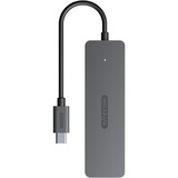 Sitecom USB-C naar 4x USB-A usb-hub Grijs