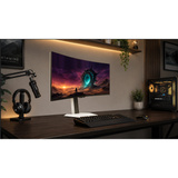 TCL 34C2A 34" curved gaming monitor Zwart, 1x DisplayPort, 2x HDMI, 1x USB-C, 2x USB-A, 200 Hz