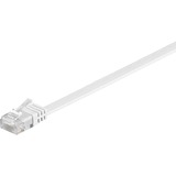 goobay Netwerkabel RJ-45 U/UTP met Cat.5e Wit, 20 meter, Platte kabel