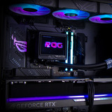 ALTERNATE Powered by ASUS ROG Ryzen 9 - RTX  5080 gaming pc Zwart/houtkleur | R9 9950X3D | RTX 5080 | 64 GB | 2 TB SSD