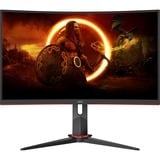 AOC C27G2Z3/BK 27" curved gaming monitor Zwart/rood, 2x HDMI, DisplayPort, 280 Hz (OC)