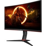 AOC C27G2Z3/BK 27" curved gaming monitor Zwart/rood, 2x HDMI, DisplayPort, 280 Hz (OC)