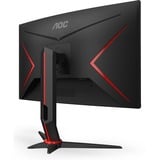 AOC C27G2Z3/BK 27" curved gaming monitor Zwart/rood, 2x HDMI, DisplayPort, 280 Hz (OC)