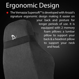 Arozzi Vernazza Supersoft Fabric - Black gamestoel Zwart/grijs