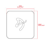 Arozzi ZONA Quattro Floor Pad - Galaxy beschermingsmat Zwart/paars