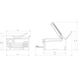 Canon Maxify GX6050 all-in-one inkjetprinter Grijs/zwart, printen, kopiëren, scannen, Wi-Fi