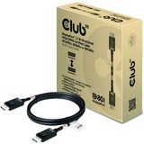 Club 3D Gecertificeerde DisplayPort 2.1 kabel Zwart, 1,2 meter, 8K