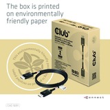 Club 3D Gecertificeerde DisplayPort 2.1 kabel Zwart, 1,2 meter, 8K