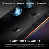 Corsair NOVABLADE PRO WIRELESS Hall Effect Leverless Fighting Game Controller Zwart, CORSAIR MGX Hyperdrive Hall Effect Magnetic Switch, USB, 2.4Ghz, Bluetooth, PC, PS4, PS5