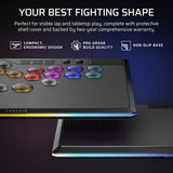 Corsair NOVABLADE PRO WIRELESS Hall Effect Leverless Fighting Game Controller Zwart, CORSAIR MGX Hyperdrive Hall Effect Magnetic Switch, USB, 2.4Ghz, Bluetooth, PC, PS4, PS5
