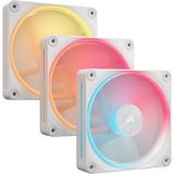 Corsair iCUE LINK LX120-R RGB Reverse Fans Starter Kit case fan Wit, 3 stuks, 4-pin PWM