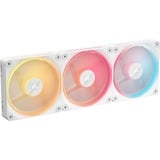 Corsair iCUE LINK LX120-R RGB Reverse Starterskit case fan Wit, 3 stuks, 4-pin PWM