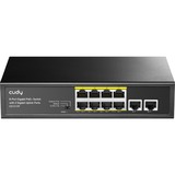 Cudy 8-Port Gigabit PoE+ Switch with 2 Gigabit Uplink Ports Zwart