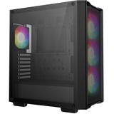 DeepCool CC560 MESH v2 midi tower behuizing Zwart | 2x USB-A | RGB | Window