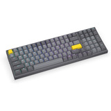 ENDORFY Celeris 1800 RGB mechanisch gaming toetsenbord Grijs, US lay-out (QWERTY), ENDORFY Yellow by Gateron, 100%, ARGB, PBT keycaps, Hot-swap, Bluetooth / USB-C / 2.4 GHz