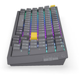 ENDORFY Celeris 1800 RGB mechanisch gaming toetsenbord Grijs, US lay-out (QWERTY), ENDORFY Yellow by Gateron, 100%, ARGB, PBT keycaps, Hot-swap, Bluetooth / USB-C / 2.4 GHz