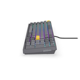 ENDORFY Celeris 1800 RGB mechanisch gaming toetsenbord Grijs, US lay-out (QWERTY), ENDORFY Yellow by Gateron, 100%, ARGB, PBT keycaps, Hot-swap, Bluetooth / USB-C / 2.4 GHz