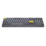ENDORFY Celeris 1800, gaming toetsenbord Grijs, US lay-out, ENDORFY Yellow by Gateron, ARGB, PBT keycaps, Hot-swap, Bluetooth / USB-C / 2.4 GHz