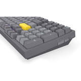 ENDORFY Celeris 1800, gaming toetsenbord Grijs, US lay-out, ENDORFY Yellow by Gateron, ARGB, PBT keycaps, Hot-swap, Bluetooth / USB-C / 2.4 GHz