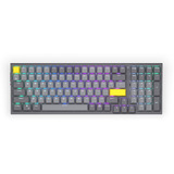 ENDORFY Celeris 1800, gaming toetsenbord Grijs, US lay-out, ENDORFY Yellow by Gateron, ARGB, PBT keycaps, Hot-swap, Bluetooth / USB-C / 2.4 GHz